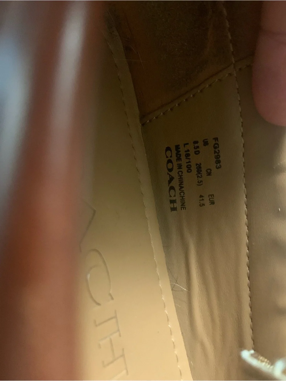 Coach Brown Leather Loafers
